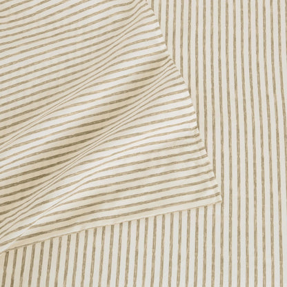 Sleep City Twin / Blue Bed Sheets Striped Microfiber Sheet Set - Evette Collection Great Bay Home