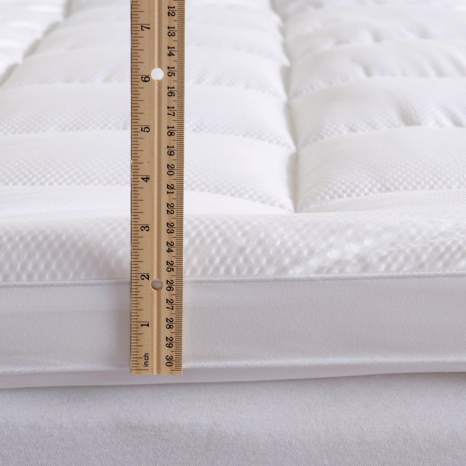 Sleep City Queen / White Mattress Topper 2 Inch Thick Mattress Topper - Restful Sleep Collection Great Bay Home