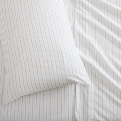 Sleep City Twin / Sky Blue Microfiber Stripe Sheet Set - Adeline Collection Great Bay Home
