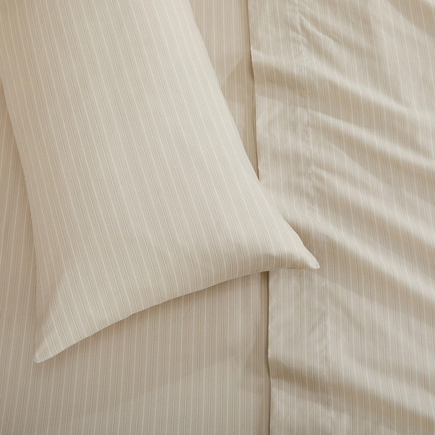 Sleep City Twin / Sky Blue Microfiber Stripe Sheet Set - Adeline Collection Great Bay Home