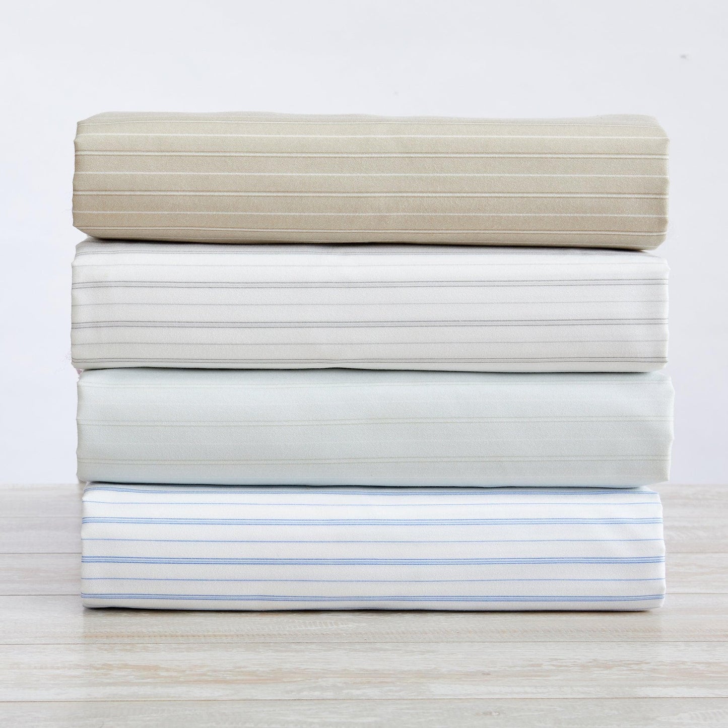Sleep City Twin / Sky Blue Microfiber Stripe Sheet Set - Adeline Collection Great Bay Home