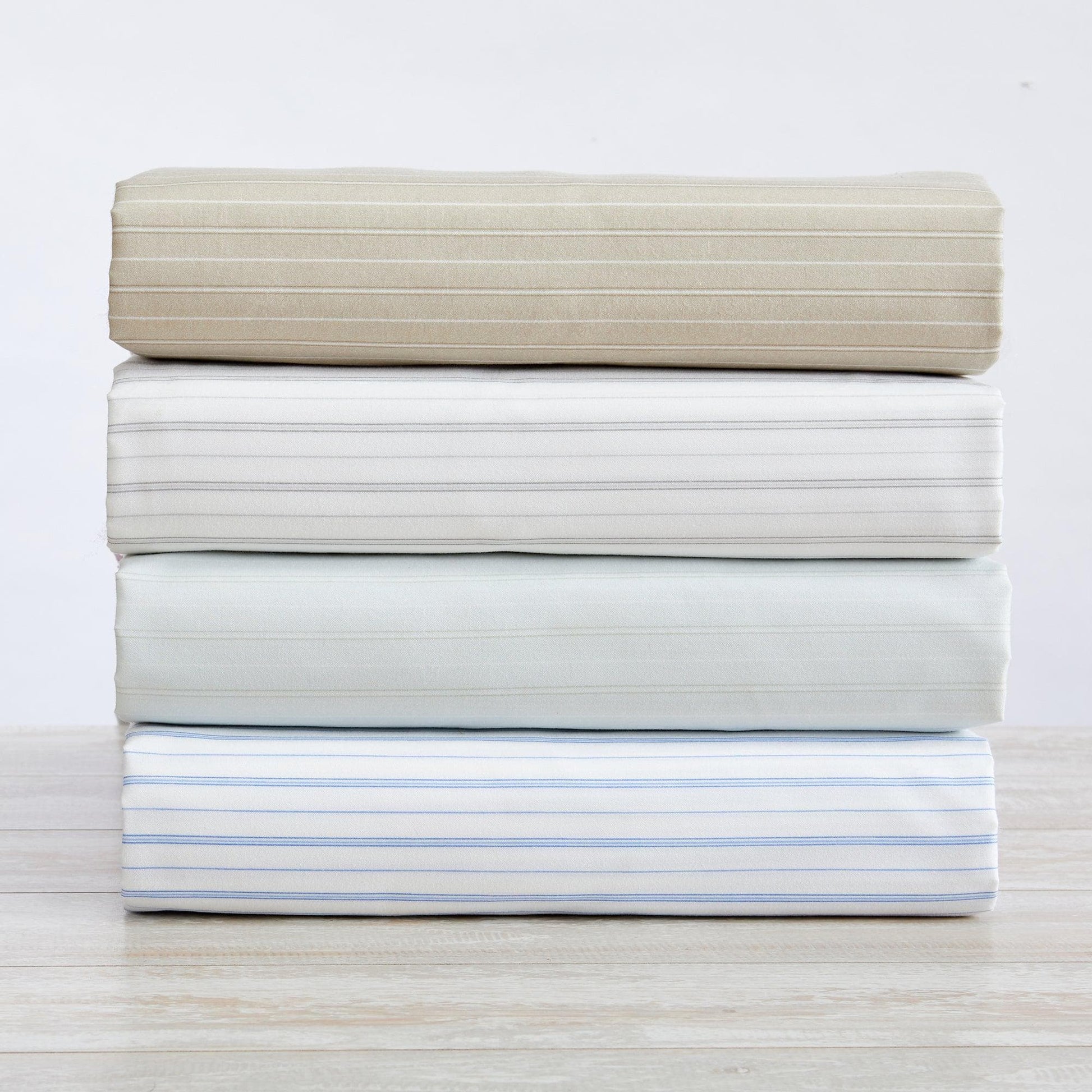 Sleep City Twin / Sky Blue Microfiber Stripe Sheet Set - Adeline Collection Great Bay Home