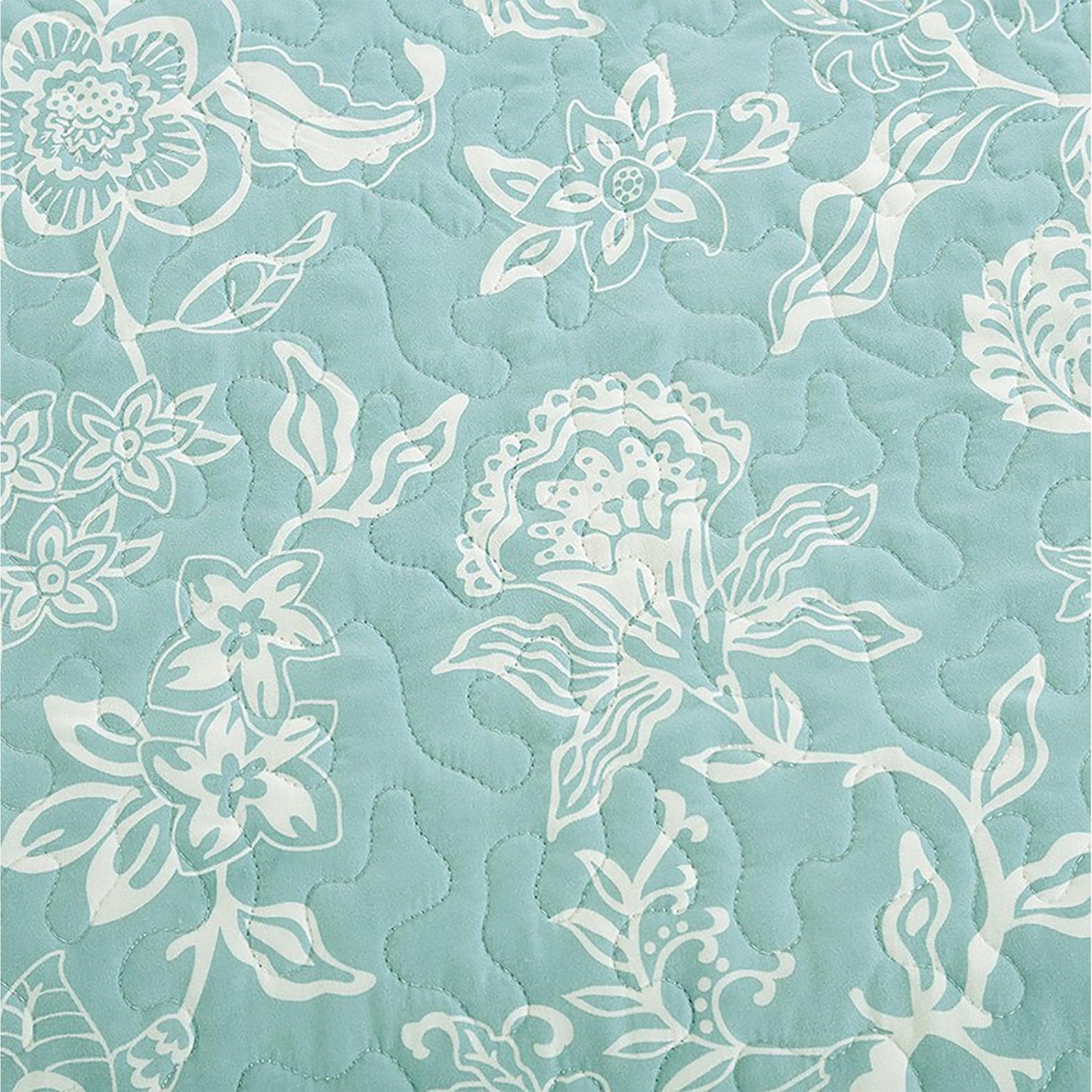 Sleep City Twin / Emma - Grey Quilts 3-Piece Floral Quilt - Emma Collection Great Bay Home