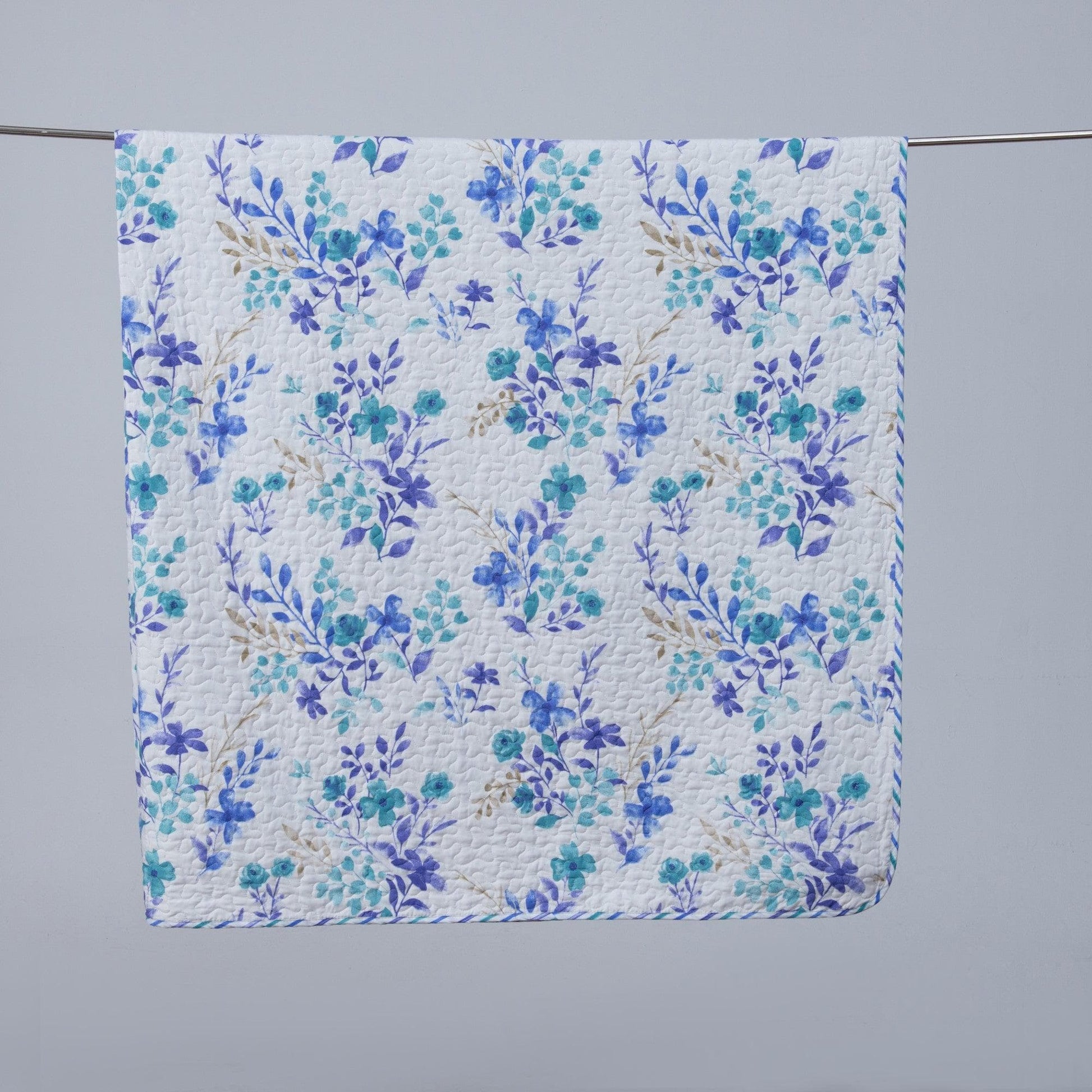 Sleep City Twin / Decorative Blossom Quilts 3-Piece Floral Quilt Set - April Morning Great Bay Home