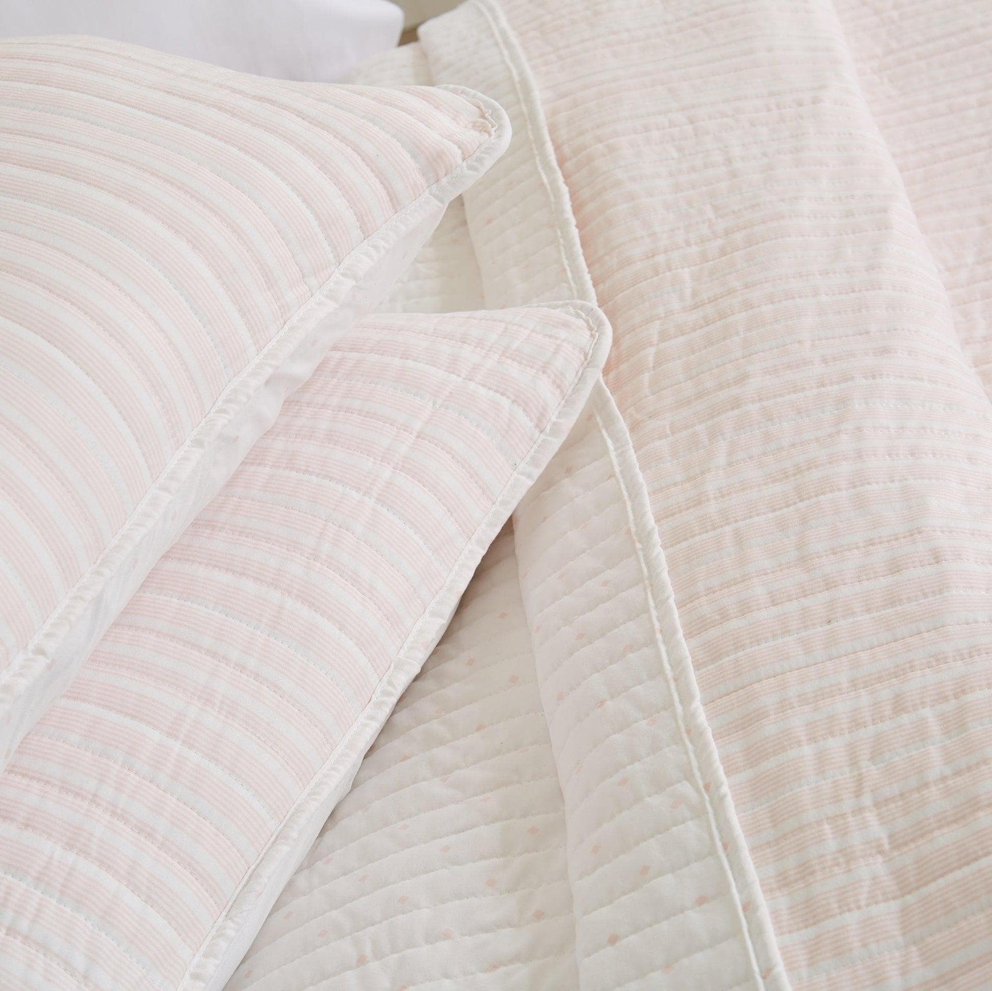 Sleep City Twin / Blue Quilts 3-Piece Stripe Quilt - Marcie Collection Great Bay Home