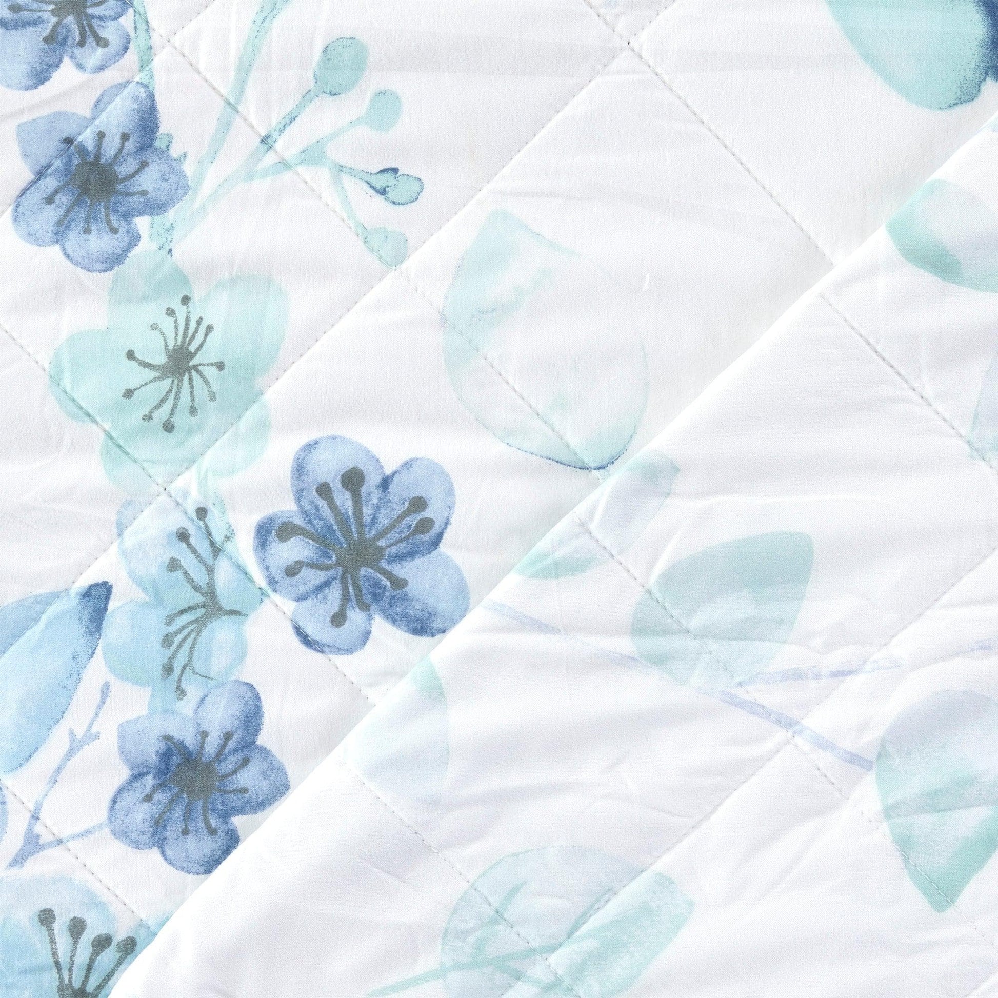 Sleep City Twin / Miranda Quilts 3 Piece Floral Quilt Set - Miranda Collection Great Bay Home