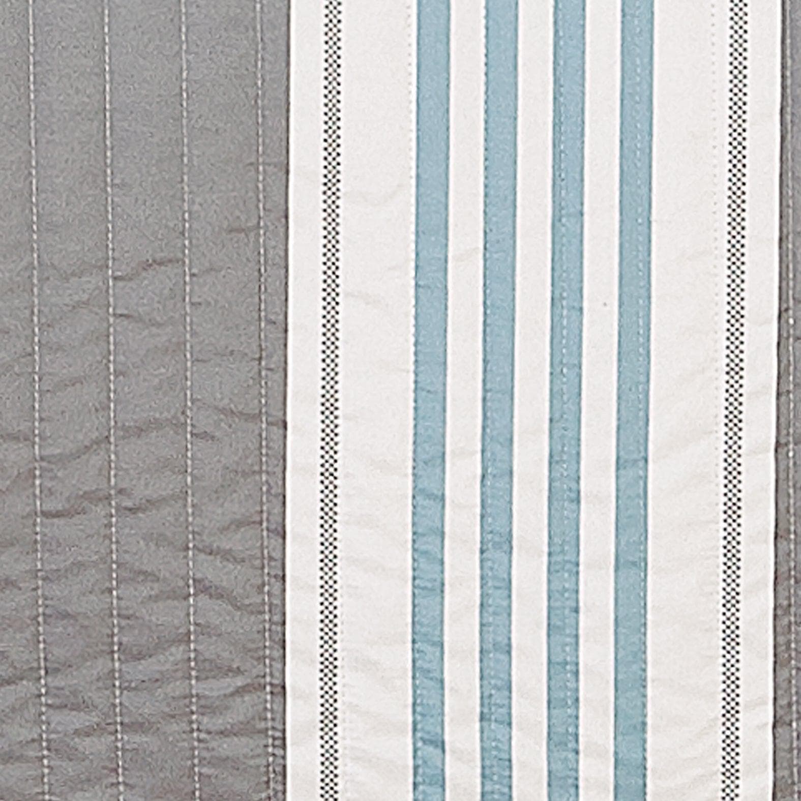 Sleep City Twin / Multi Quilts Striped Coral Quilt Set - St. Croix Collection Great Bay Home