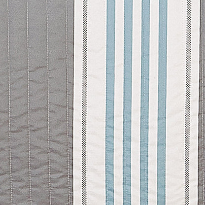 Sleep City Twin / Multi Quilts Striped Coral Quilt Set - St. Croix Collection Great Bay Home