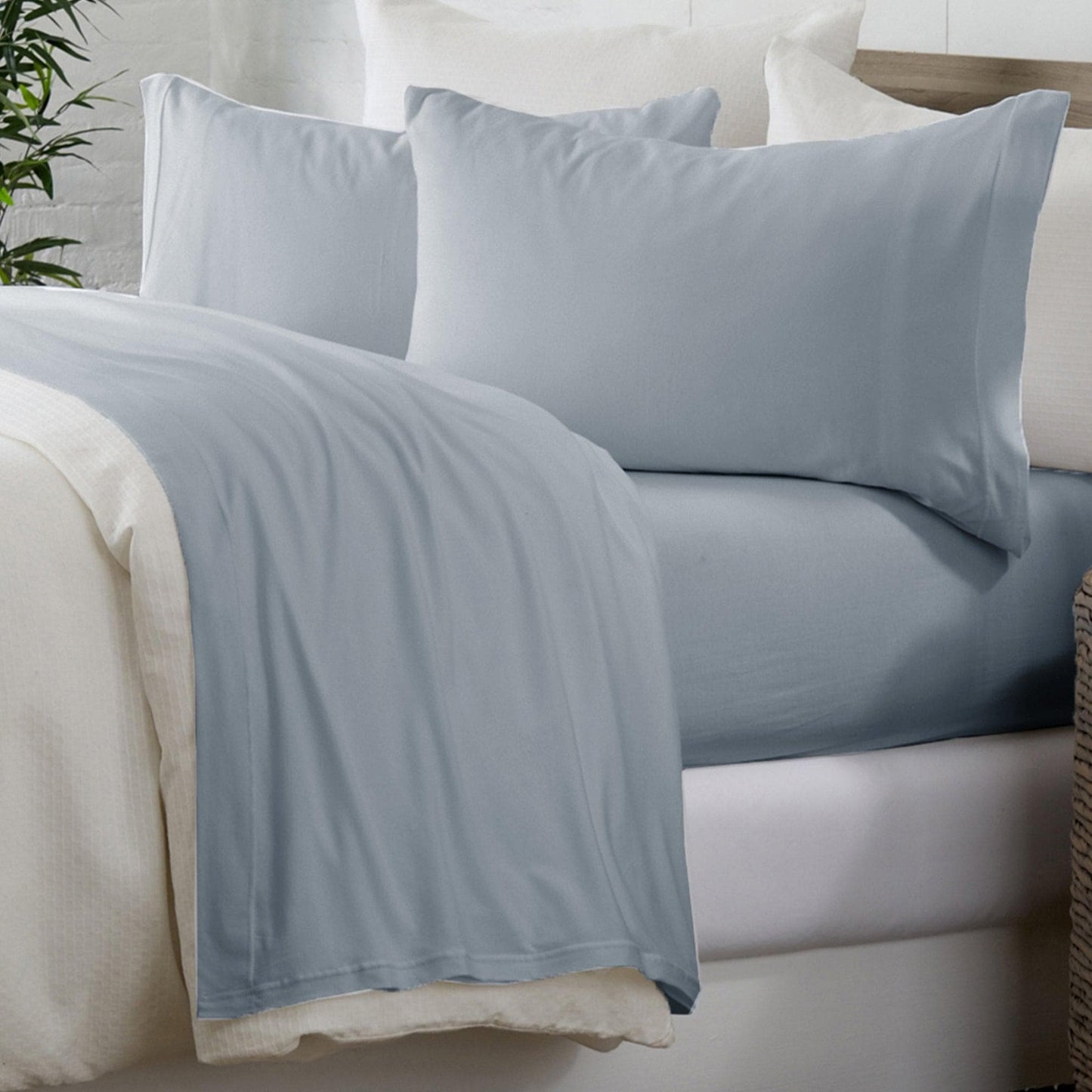 Sleep City Queen / White Sheets 4-Piece Cotton Sheet Set - Murphy Collection Great Bay Home