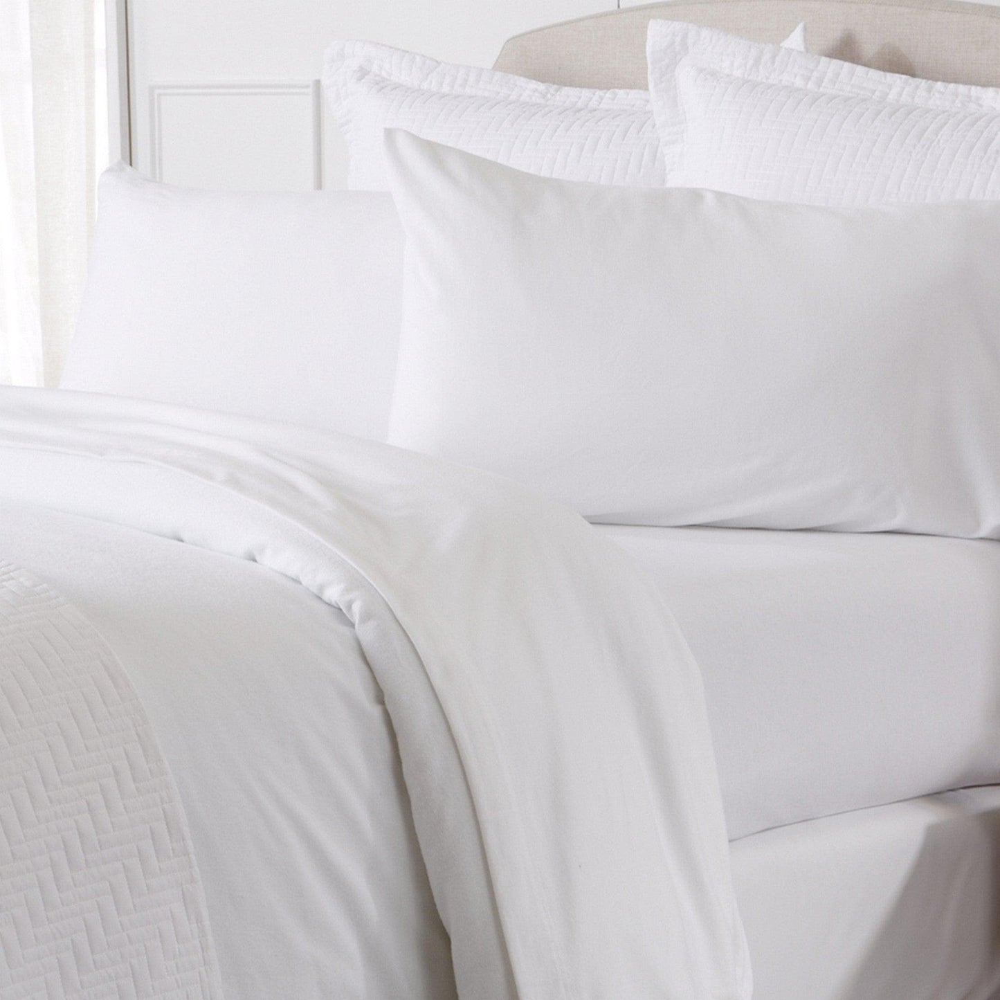 Sleep City Full / Charcoal Sheets 4-Piece Flannel Jersey Sheet - Cozy Flex Collection Great Bay Home