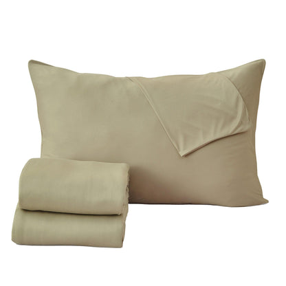 Sleep City Twin / Alpine White Sheets 4-Piece Interlock Microfiber Sheet Set - Mackenna Collection Great Bay Home