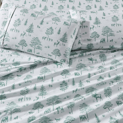 4-Piece Lodge Microfiber Sheet - Mountain Ridge Collection