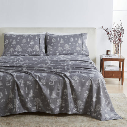 4-Piece Lodge Microfiber Sheet - Mountain Ridge Collection