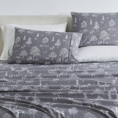 4-Piece Lodge Microfiber Sheet - Mountain Ridge Collection