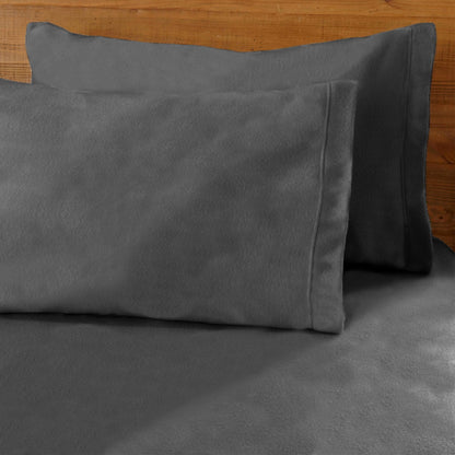 Sleep City Twin / Ivory Sheets 4-Piece Solid Fleece Sheet - Christina Collection Great Bay Home
