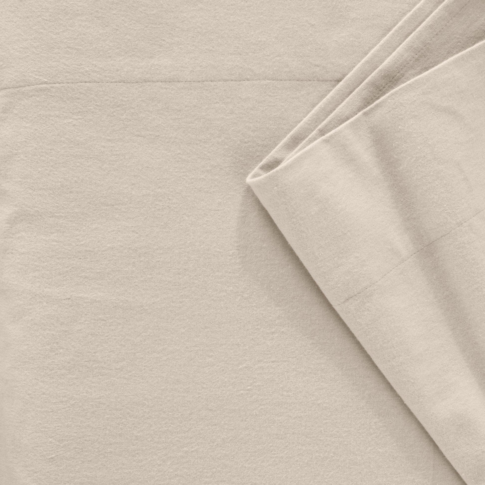 Sleep City Twin / Taupe Sheets 4-Piece Turkish Cotton Flannel Sheet - Raye Collection Great Bay Home