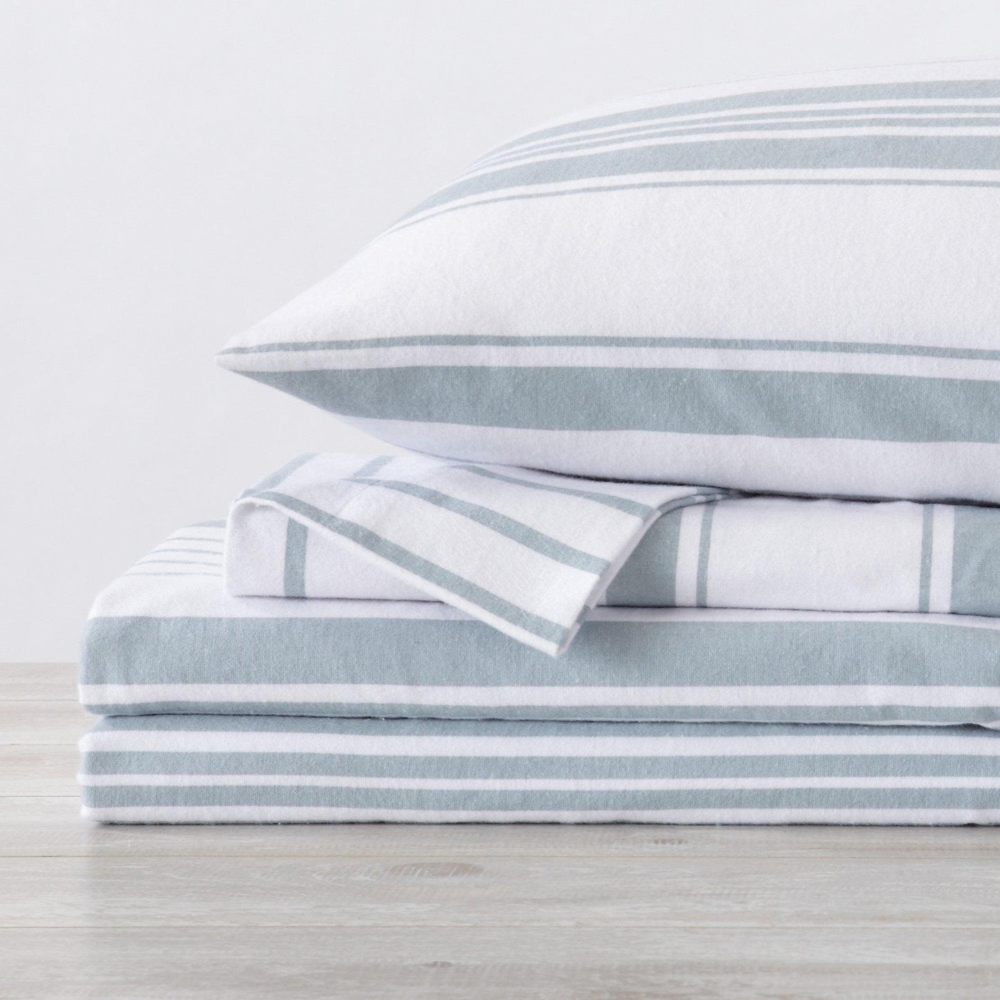Sleep City Twin / Taupe Sheets 4-Piece Turkish Cotton Flannel Sheet - Raye Collection Great Bay Home