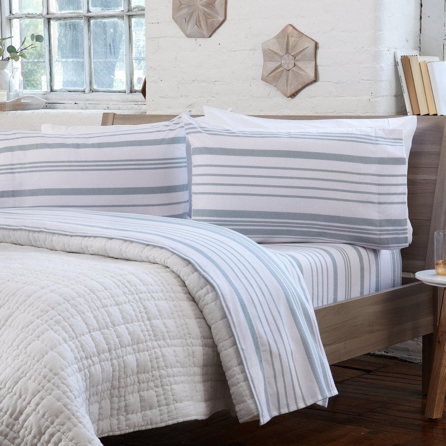 Sleep City Twin / Taupe Sheets 4-Piece Turkish Cotton Flannel Sheet - Raye Collection Great Bay Home