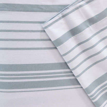 Sleep City Twin / Taupe Sheets 4-Piece Turkish Cotton Flannel Sheet - Raye Collection Great Bay Home