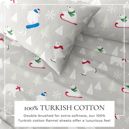 4-Piece Turkish Cotton Flannel Sheet - Stratton Collection