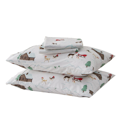 4-Piece Lodge Microfiber Sheet - Mountain Ridge Collection