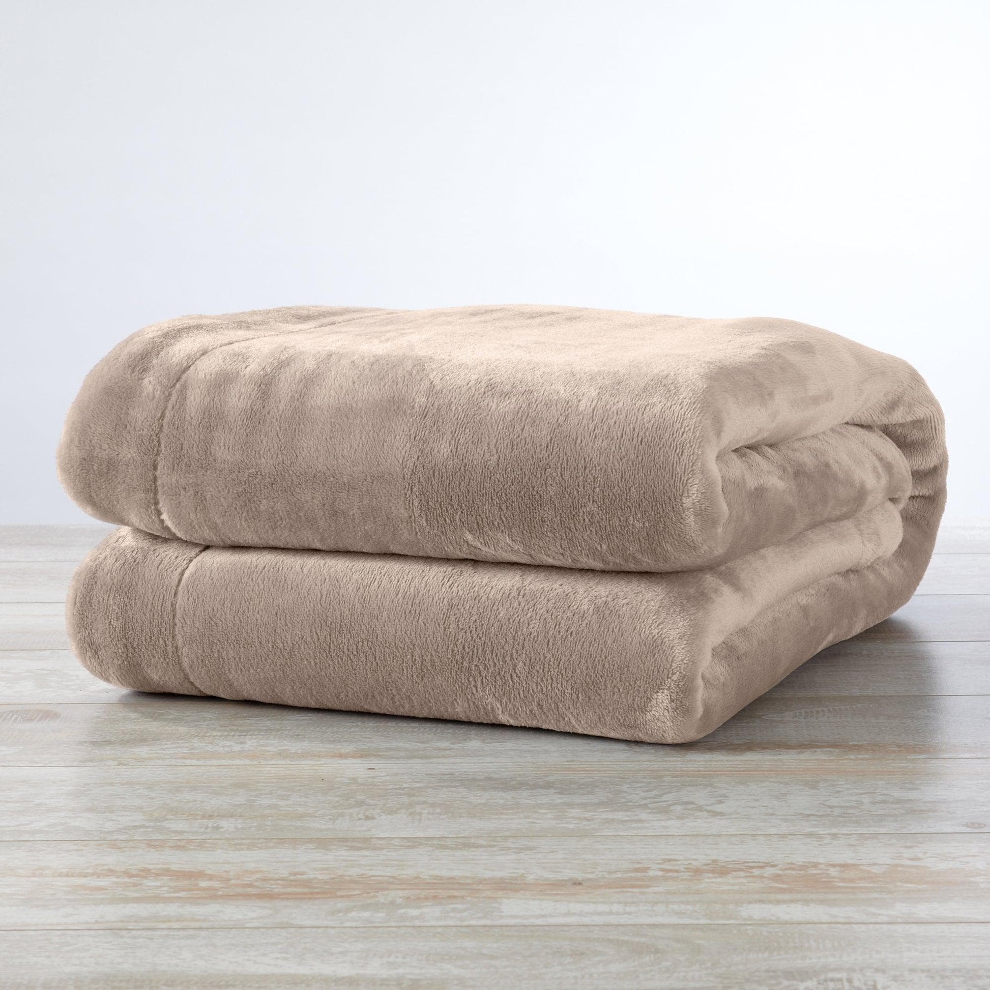 Sleep City Twin / Powder Blue Velvet Plush Sherpa Luxury Bed Blanket - Kinsley Collection Great Bay Home
