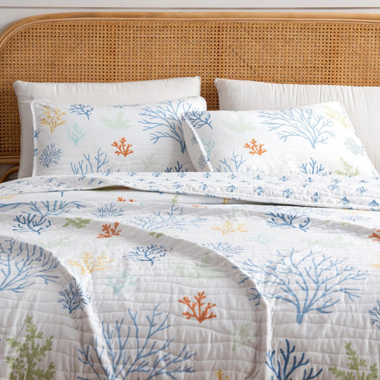 Sleep City Twin / Maldives 3-Piece Coastal Quilt - Maldives Collection Great Bay Home