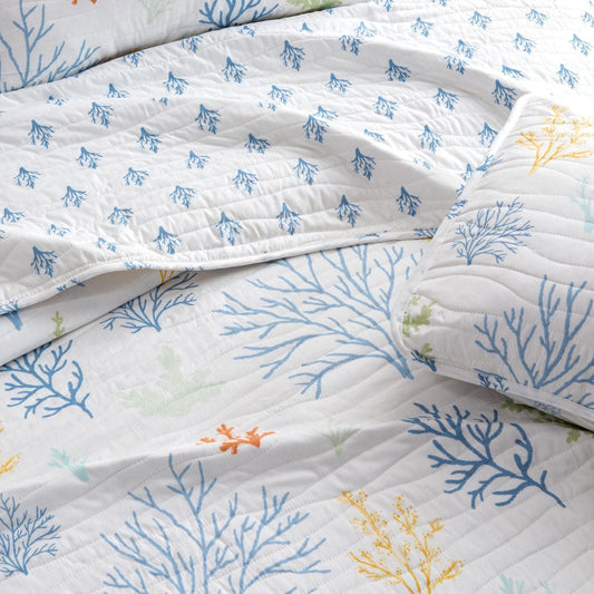 Sleep City Twin / Maldives 3-Piece Coastal Quilt - Maldives Collection Great Bay Home