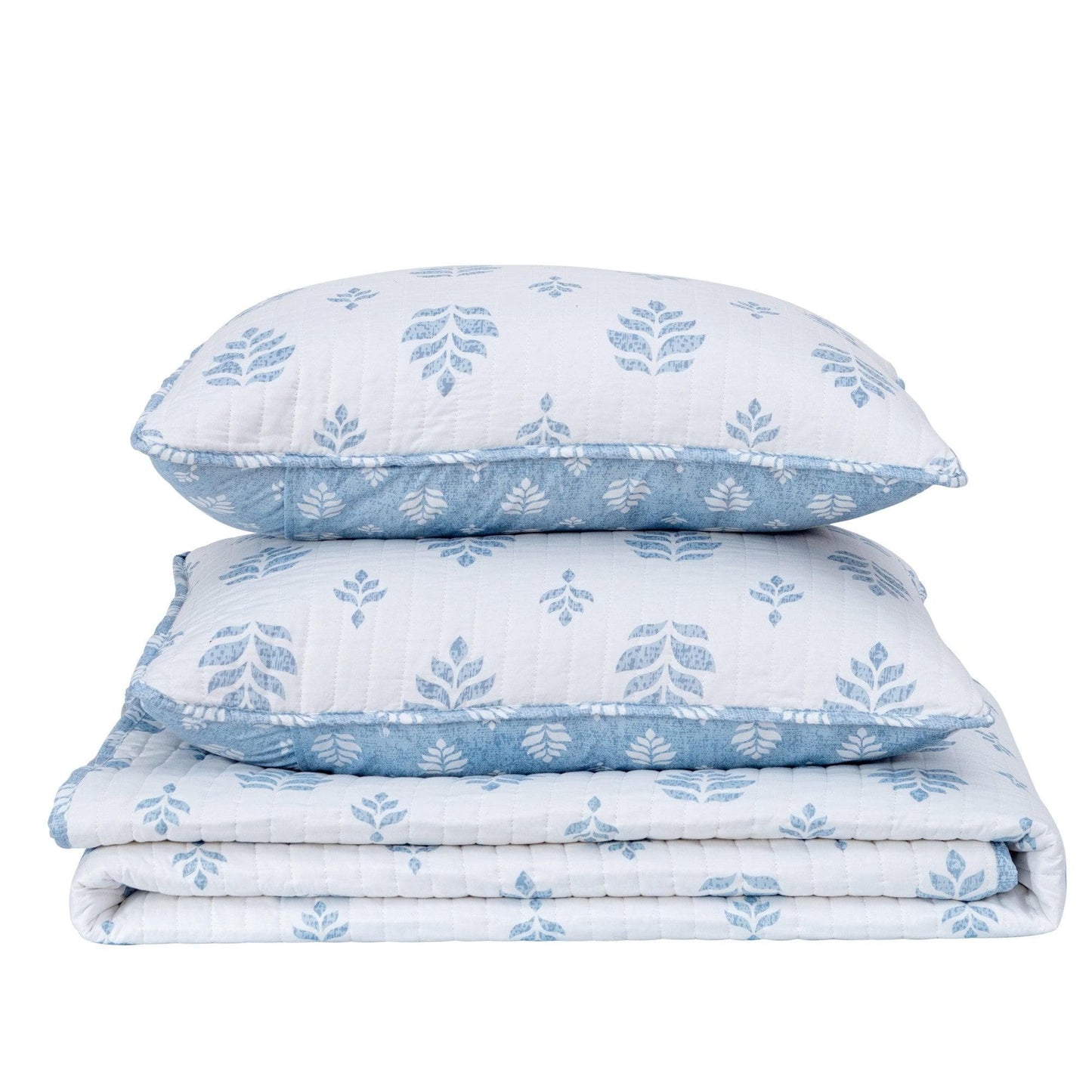 Sleep City Twin / Colette - Grey Quilts 3-Piece French Floral Quilt - Colette Collection Great Bay Home