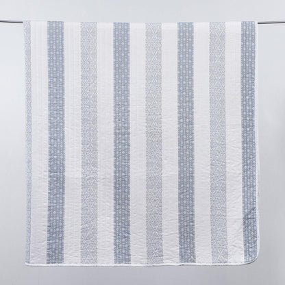 Sleep City Twin / Adele 3-Piece Stripe Quilt - Adele Collection Great Bay Home