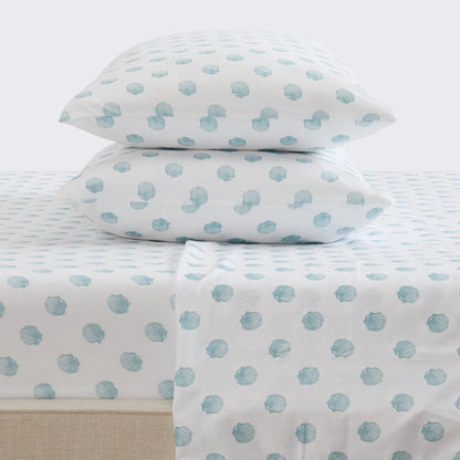 Sleep City Twin / Little Seashells 4-Piece Coastal Microfiber Sheet Set - Nantucket Collection Great Bay Home