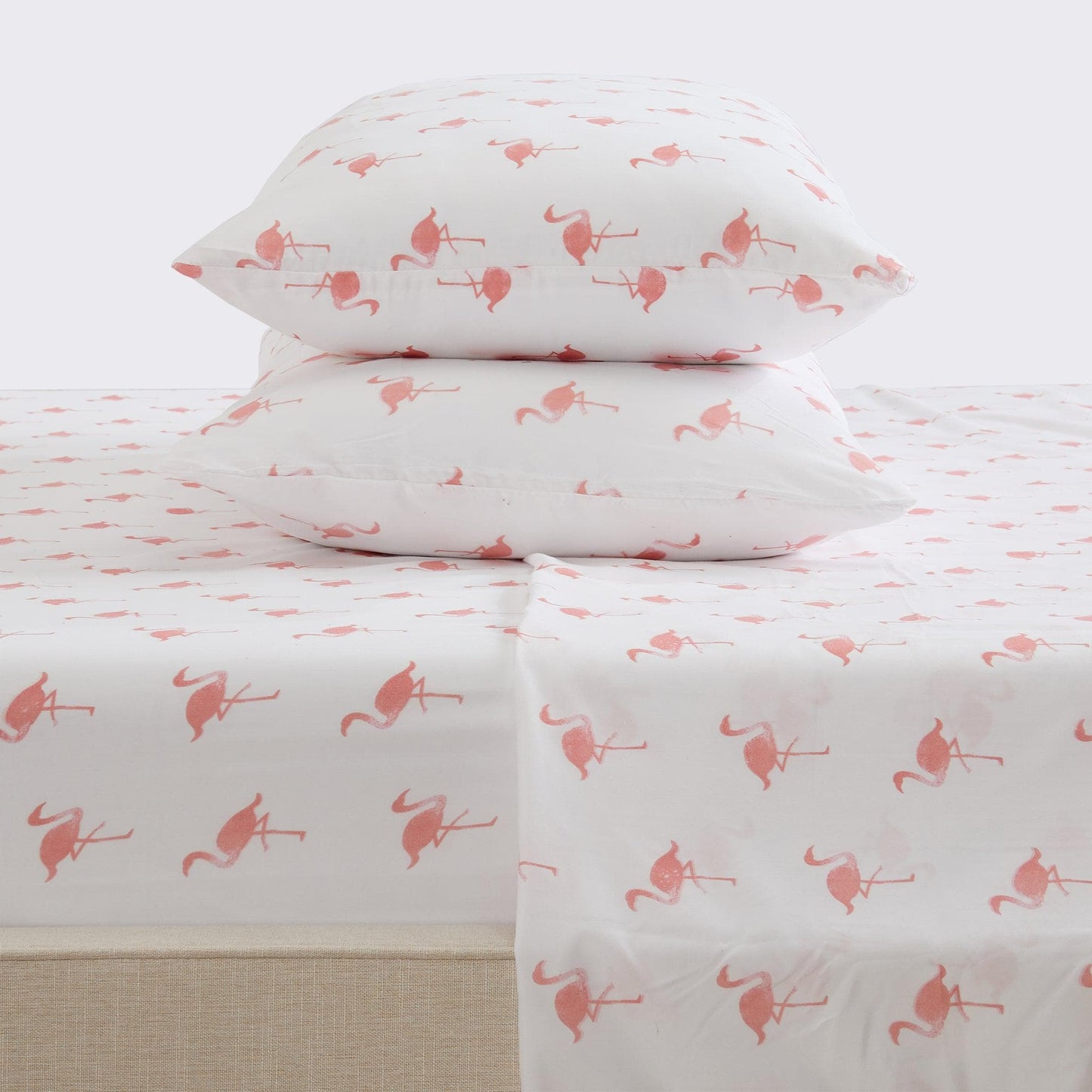 Sleep City Twin / Little Seashells 4-Piece Coastal Microfiber Sheet Set - Nantucket Collection Great Bay Home