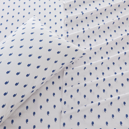 Sleep City Twin / Little Seashells 4-Piece Coastal Microfiber Sheet Set - Nantucket Collection Great Bay Home