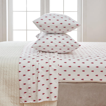 Sleep City Twin / Lobster 4-Piece Coastal Microfiber Sheet Set - Nantucket Collection Great Bay Home