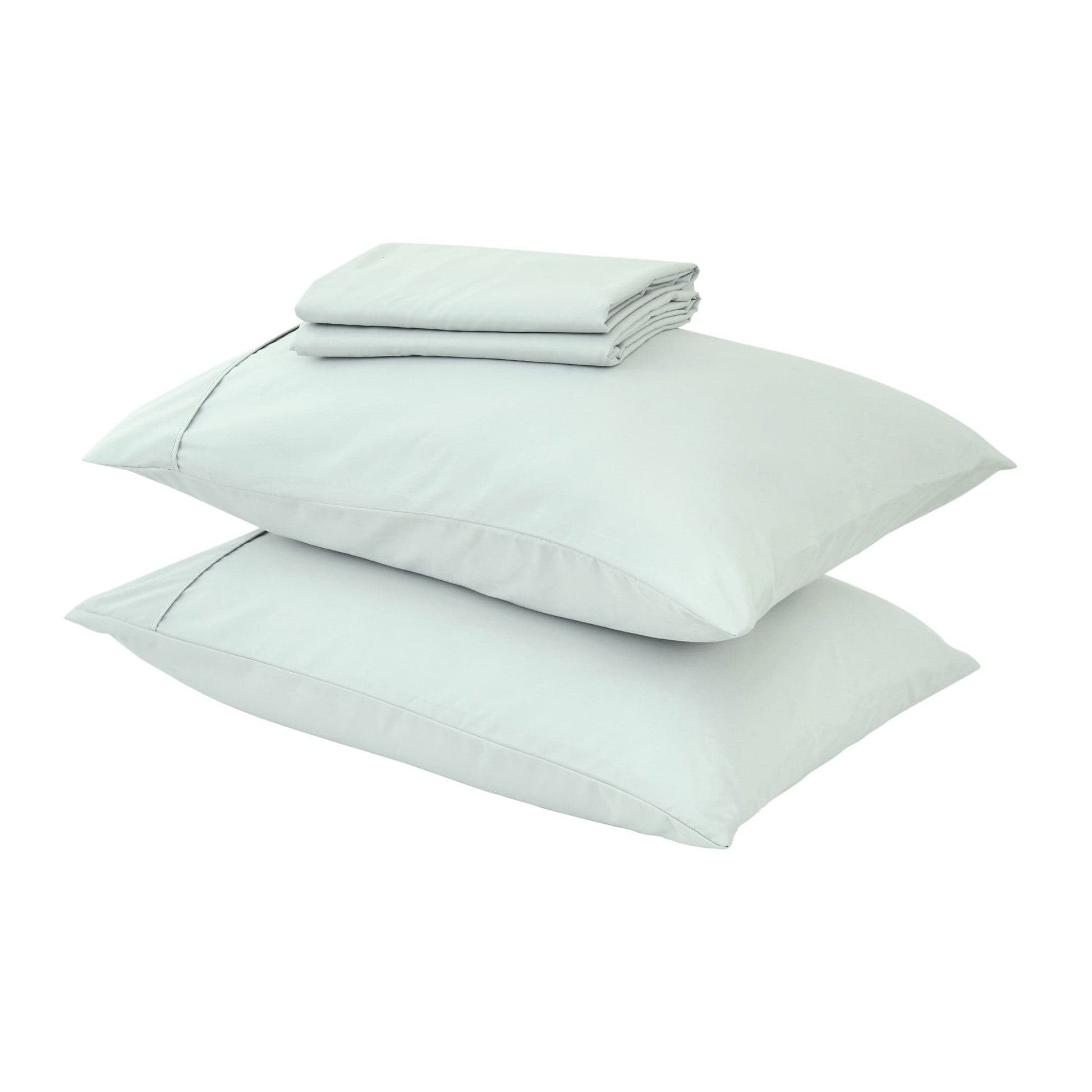Sleep City Twin / Grey 4 Piece Solid Microfiber Sheet - Amara Collection Great Bay Home