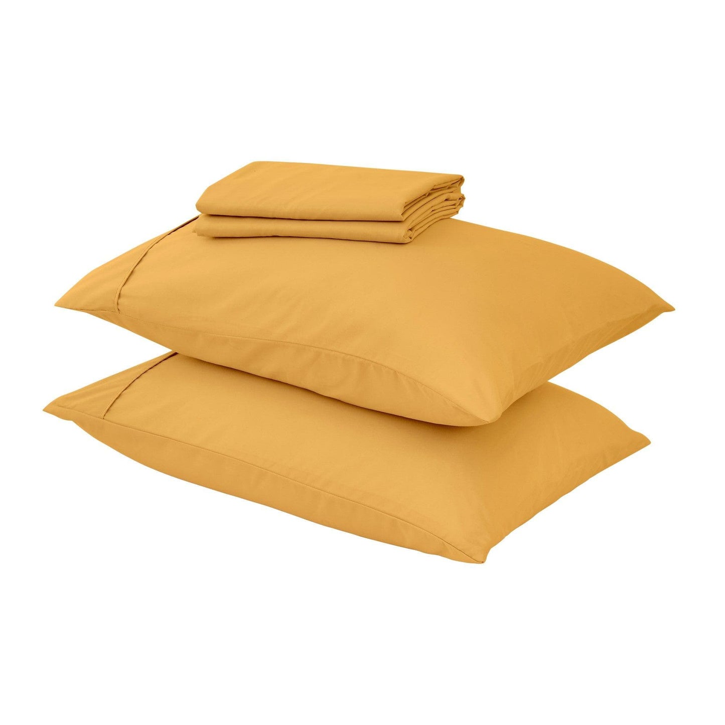 Sleep City Twin / Grey 4 Piece Solid Microfiber Sheet - Amara Collection Great Bay Home