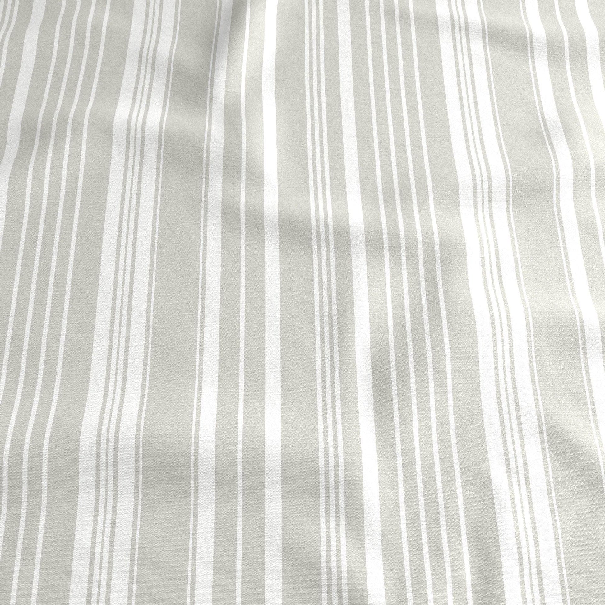 Sleep City King / Sage Green Stripe Bed Sheets 4-Piece Striped Microfiber Sheet Set - Elouise Collection Great Bay Home