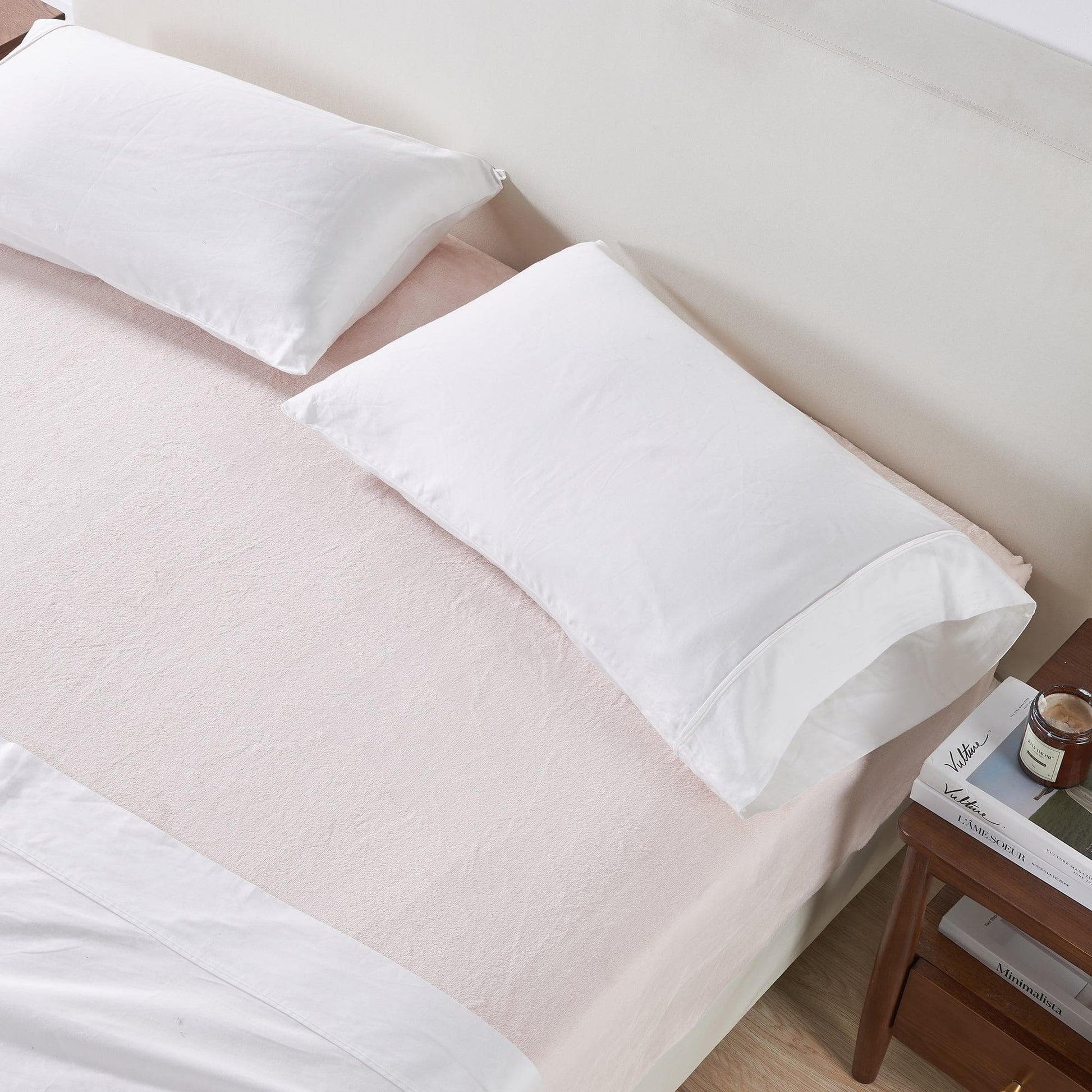 Sleep City Twin / Dark Grey Bed Sheets Solid Plush Fitted Sheet - Velvet Luxe Collection Great Bay Home