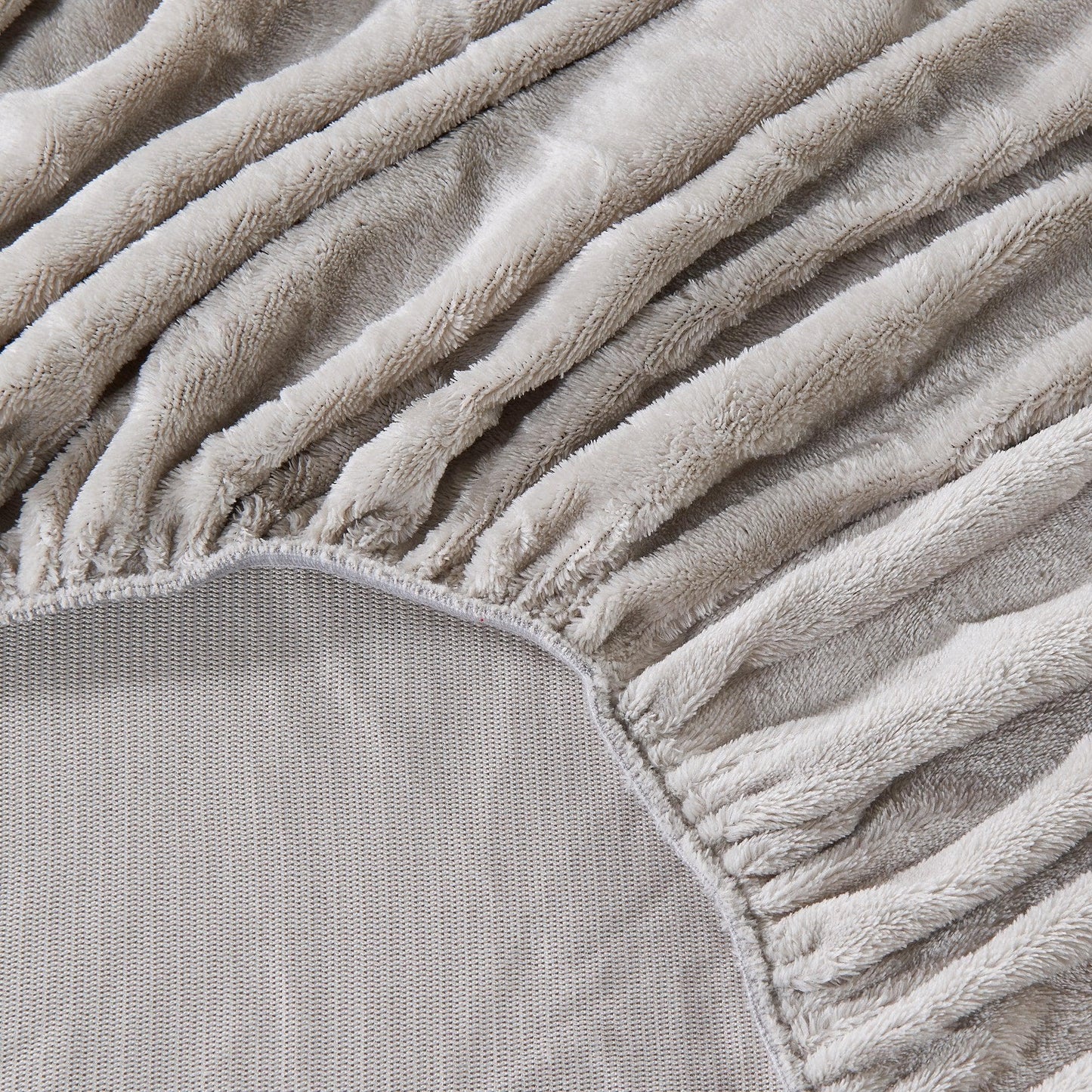 Sleep City Twin / Dark Grey Bed Sheets Solid Plush Fitted Sheet - Velvet Luxe Collection Great Bay Home