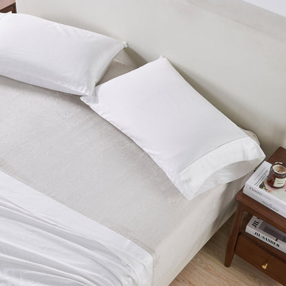 Sleep City Twin / Dark Grey Bed Sheets Solid Plush Fitted Sheet - Velvet Luxe Collection Great Bay Home