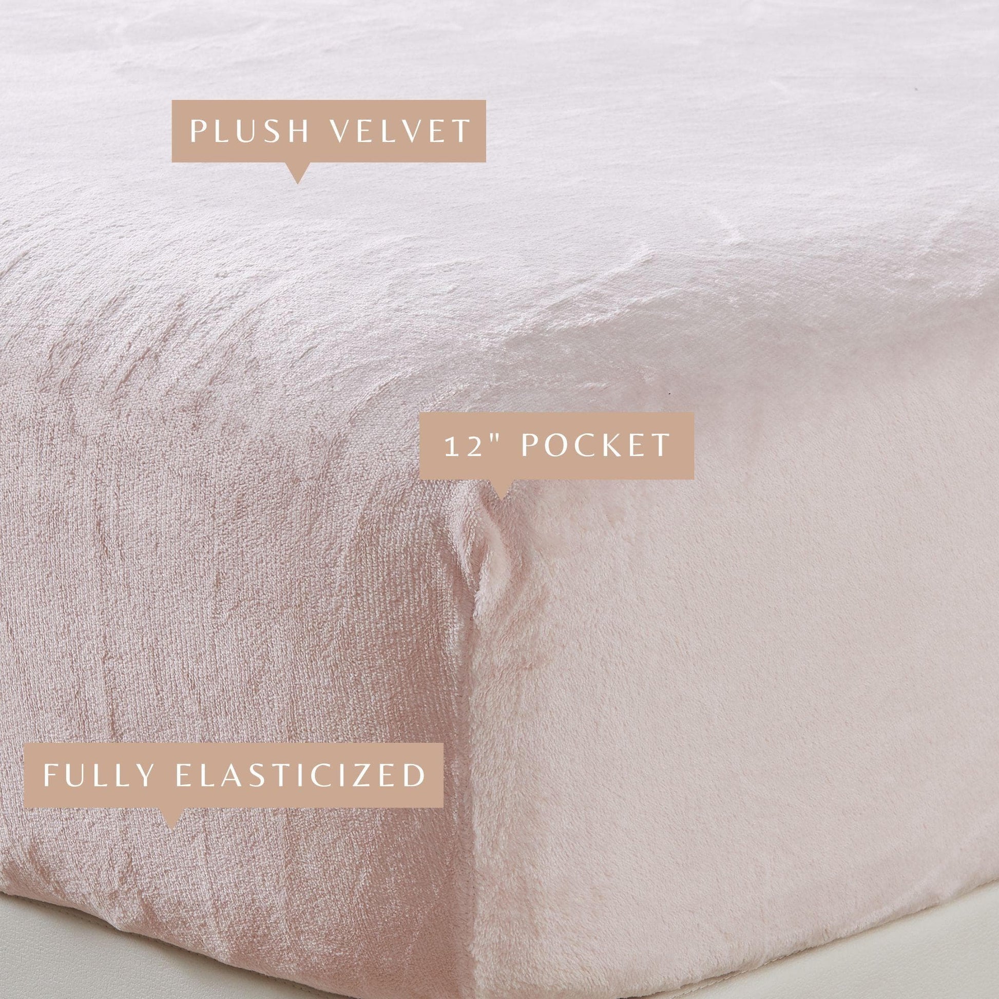 Sleep City Twin / Dark Grey Bed Sheets Solid Plush Fitted Sheet - Velvet Luxe Collection Great Bay Home