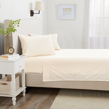 Sleep City Twin / Sky Blue Microfiber Stripe Sheet Set - Adeline Collection Great Bay Home