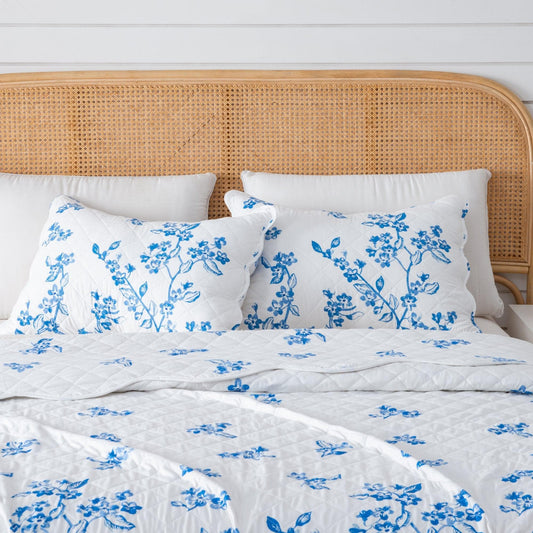 Sleep City Twin / Raelynn Quilts 3-Piece Floral Quilt - Raelynn Collection Great Bay Home