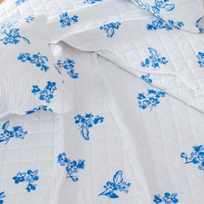 Sleep City Twin / Raelynn Quilts 3-Piece Floral Quilt - Raelynn Collection Great Bay Home