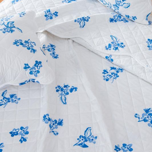 Sleep City Twin / Raelynn Quilts 3-Piece Floral Quilt - Raelynn Collection Great Bay Home