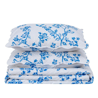 Sleep City Twin / Raelynn Quilts 3-Piece Floral Quilt - Raelynn Collection Great Bay Home