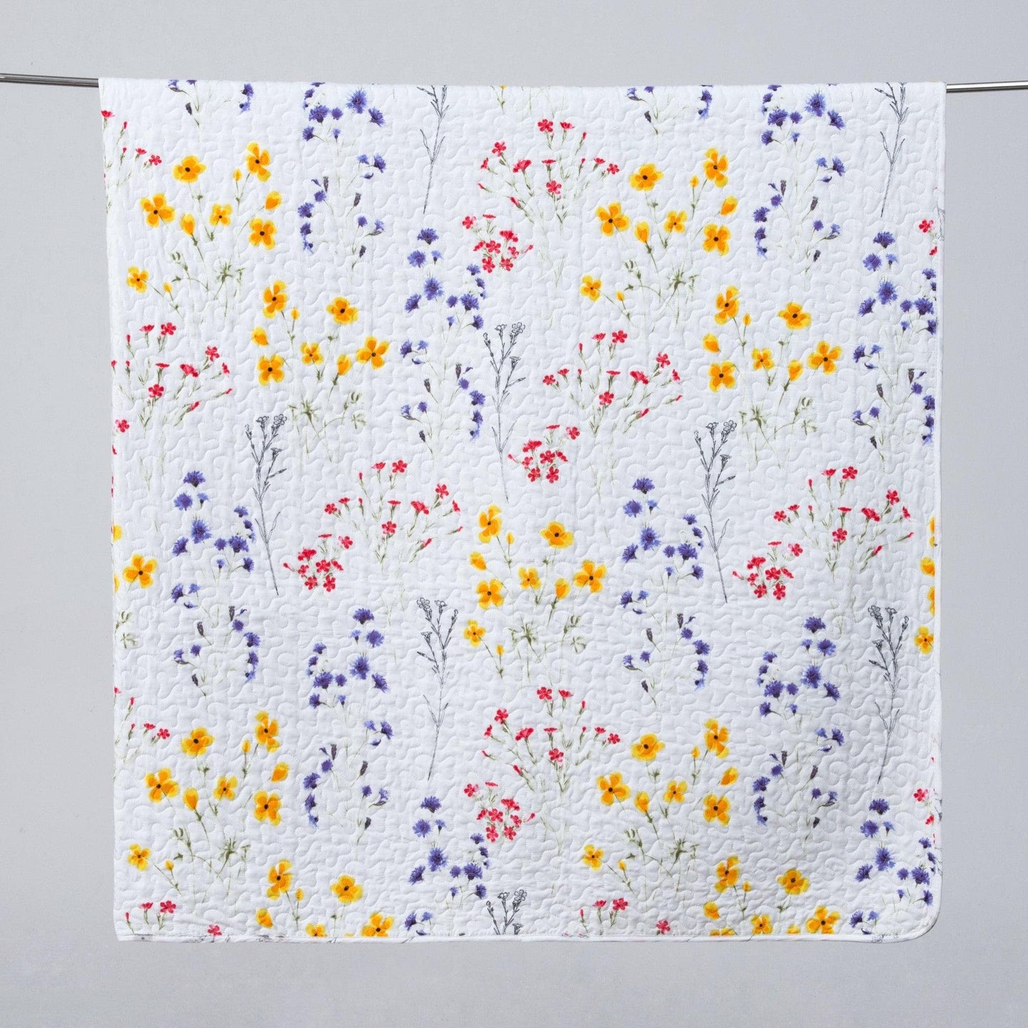 Sleep City Twin / Marianne Quilts Colorful Floral 3 Piece Quilt Set - Marianne Collection Great Bay Home