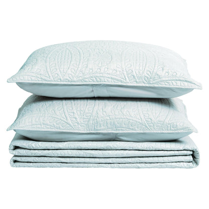 3-Piece Oversized Medallion Quilt Set - Clara Collection