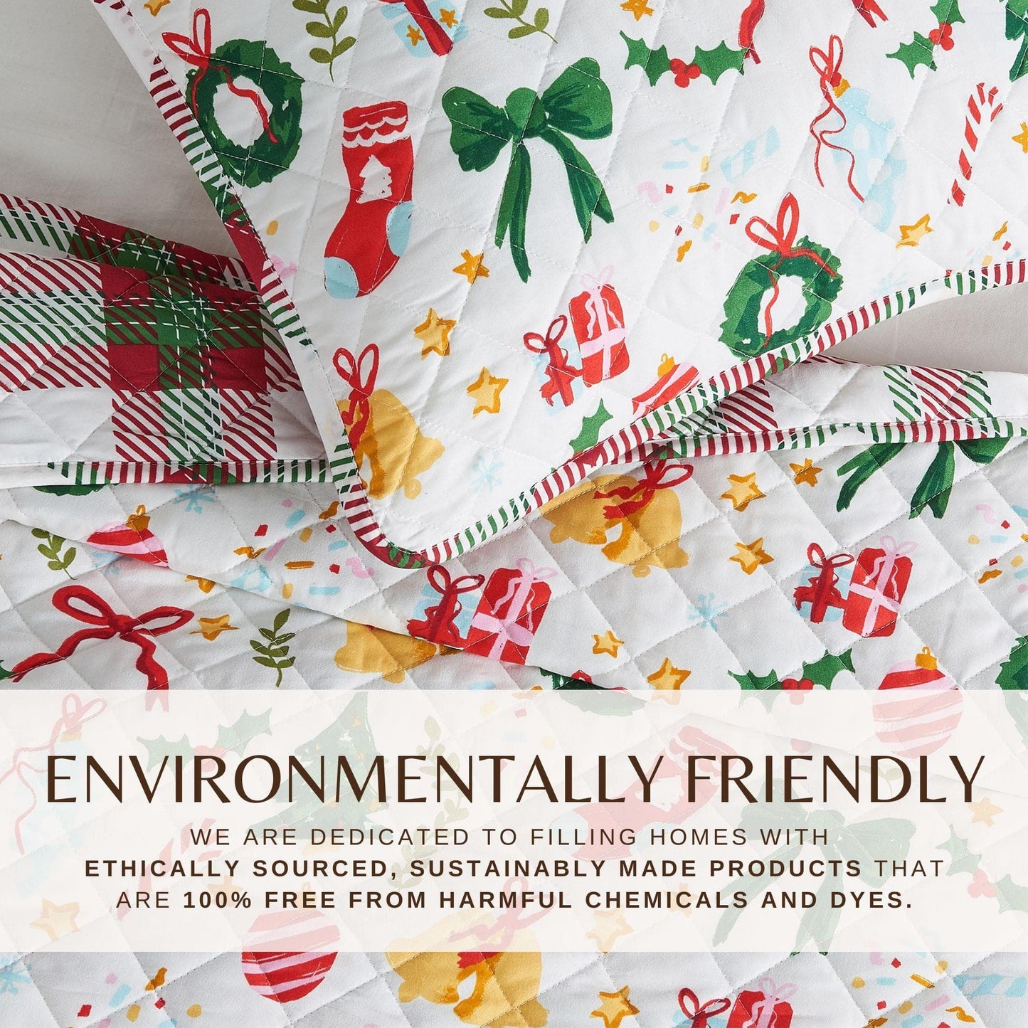 Colorful Holiday Quilt Set - Midnight Magic Collection