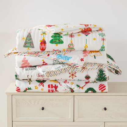 Colorful Holiday Quilt Set - Midnight Magic Collection